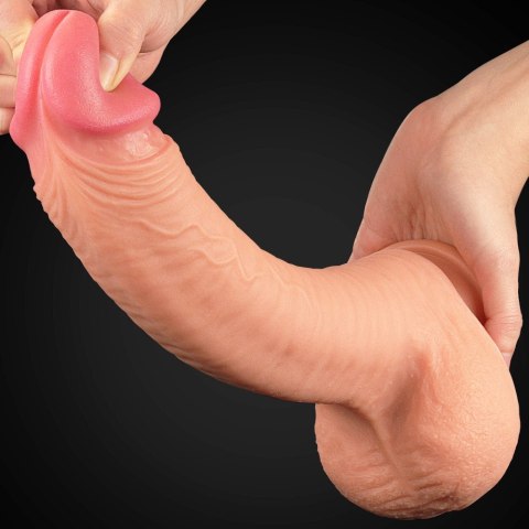 DILDO 12" DUAL LAYERED PLATINUM SILICONE COCK 24-0443 DILDO 12" DUAL LAYERED PLATINUM SILICONE COCK 24-0443