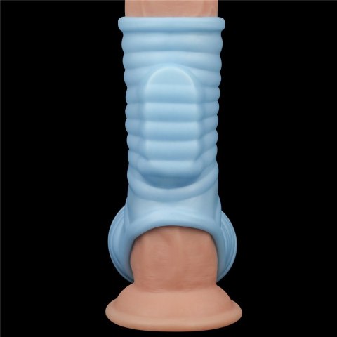 PIERŚCIEŃ VIBRATING WAVE KNIGHTS RING WITH SCROTUM SLEEVE 24-0315 PIERŚCIEŃ VIBRATING WAVE KNIGHTS RING WITH SCROTUM SLEEVE 24-0315