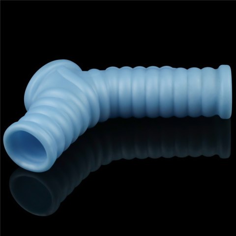 PIERŚCIEŃ VIBRATING WAVE KNIGHTS RING WITH SCROTUM SLEEVE 24-0315