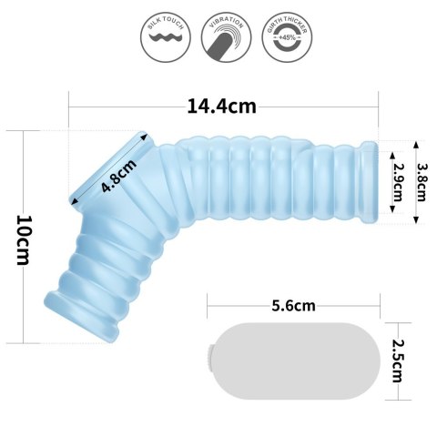 PIERŚCIEŃ VIBRATING WAVE KNIGHTS RING WITH SCROTUM SLEEVE 24-0315