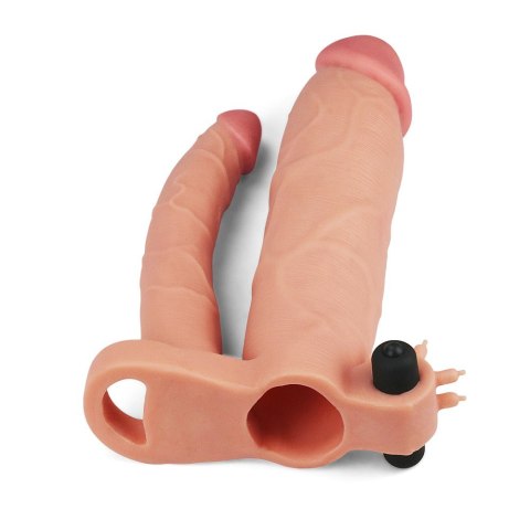 PRZEDŁUŻKA Z WIBRACJĄ ADD 3" VIBRATING DOUBLE PENIS SLEEVE 24-0436 PRZEDŁUŻKA Z WIBRACJĄ ADD 3" VIBRATING DOUBLE PENIS SLEEVE 24-0436