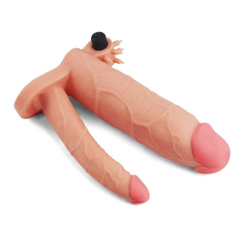 PRZEDŁUŻKA Z WIBRACJĄ ADD 3" VIBRATING DOUBLE PENIS SLEEVE 24-0436 PRZEDŁUŻKA Z WIBRACJĄ ADD 3" VIBRATING DOUBLE PENIS SLEEVE 24-0436