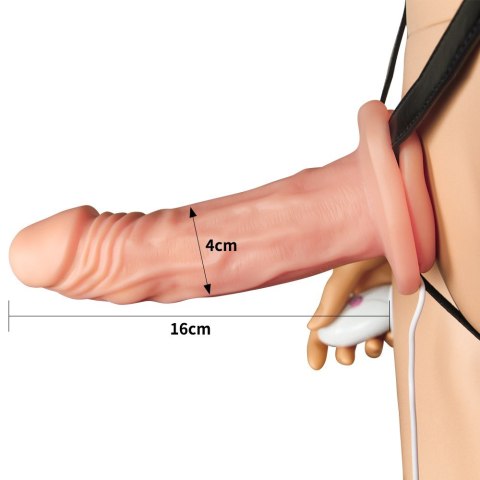 VIBRATING UNISEX HOLLOW STRAP ON 24-0301 VIBRATING UNISEX HOLLOW STRAP ON 24-0301