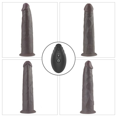 WIBRATOR 9'' DUAL LAYERED SILICONE ROTATOR CZARNE 24-0446 WIBRATOR 9'' DUAL LAYERED SILICONE ROTATOR CZARNE 24-0446