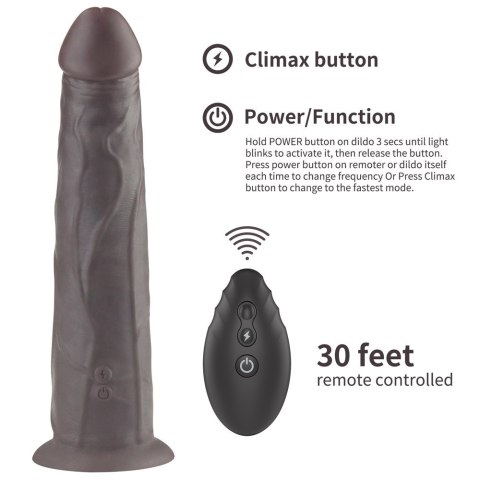 WIBRATOR 9'' DUAL LAYERED SILICONE ROTATOR CZARNE 24-0446 WIBRATOR 9'' DUAL LAYERED SILICONE ROTATOR CZARNE 24-0446