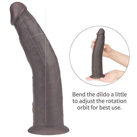 WIBRATOR 9'' DUAL LAYERED SILICONE ROTATOR CZARNE 24-0446 WIBRATOR 9'' DUAL LAYERED SILICONE ROTATOR CZARNE 24-0446