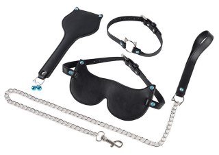 ZESTAW BDSM LADY CAT RHINESTONE 3 PIECES JGF TOYS 30-0018