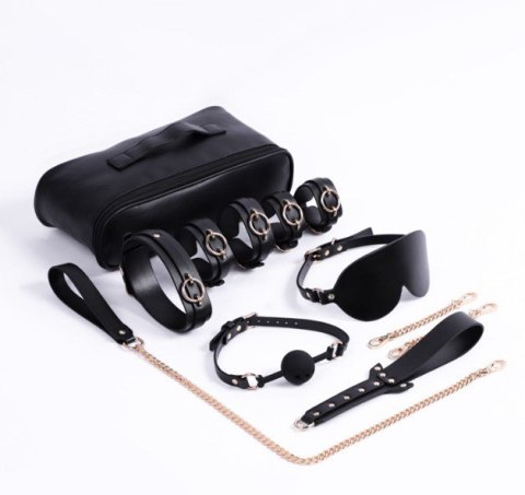 ZESTAW BDSM SUPREME SET 6 PIECES WITH STORAGE BAG 33-0098 ZESTAW BDSM SUPREME SET 6 PIECES WITH STORAGE BAG 33-0098