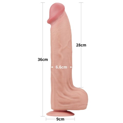 14'' KING SIZED SLIDING SKIN DUAL LAYER DONG 24-0334 14'' KING SIZED SLIDING SKIN DUAL LAYER DONG 24-0334