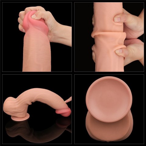 14'' KING SIZED SLIDING SKIN DUAL LAYER DONG 24-0334 14'' KING SIZED SLIDING SKIN DUAL LAYER DONG 24-0334