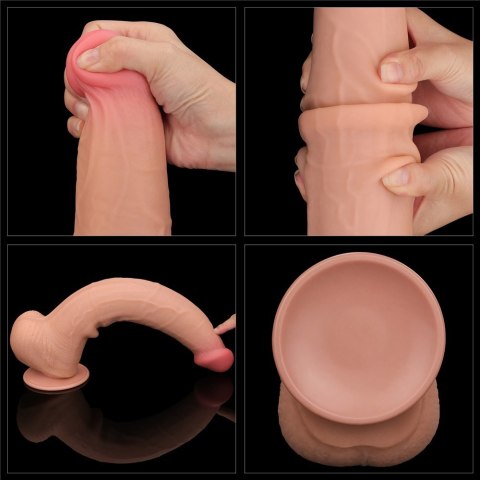 DILDO 13.5'' KING SIZED SLIDING SKIN DUAL LAYER DONG 24-0387 DILDO 13.5'' KING SIZED SLIDING SKIN DUAL LAYER DONG 24-0387