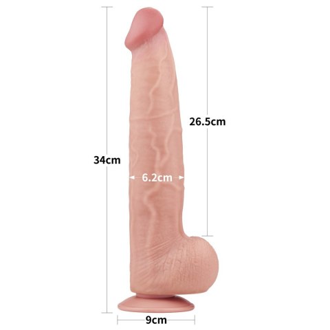 DILDO 13.5'' KING SIZED SLIDING SKIN DUAL LAYER DONG 24-0387 DILDO 13.5'' KING SIZED SLIDING SKIN DUAL LAYER DONG 24-0387