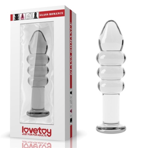 KOREK ANALNY 5.5" GLASS ROMANCE PRZEZROCZYSTY 24-0386 KOREK ANALNY 5.5" GLASS ROMANCE PRZEZROCZYSTY 24-0386