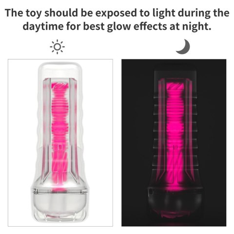 MASTURBATOR 8.5'' LUMINO PLAY MASTURBATOR - PINK GLOW 24-0344 MASTURBATOR 8.5'' LUMINO PLAY MASTURBATOR - PINK GLOW 24-0344