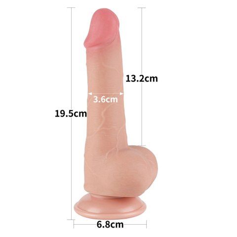DILDO 7.5'' SLIDING SKIN DUAL LAYER DONG FLESH 24-0369 DILDO 7.5'' SLIDING SKIN DUAL LAYER DONG FLESH 24-0369