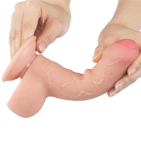 DILDO 7'' SLIDING SKIN DUAL LAYER DONG FLESH 24-0367 DILDO 7'' SLIDING SKIN DUAL LAYER DONG FLESH 24-0367