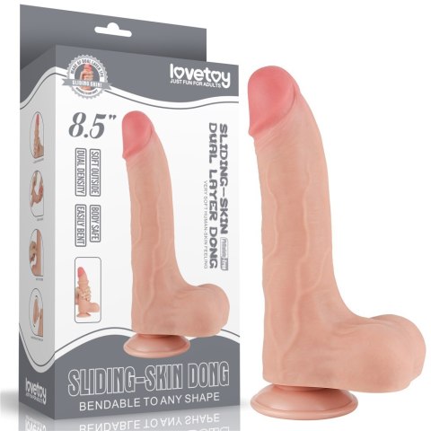 DILDO 8.5'' SLIDING SKIN DUAL LAYER DONG FLESH 24-0374 DILDO 8.5'' SLIDING SKIN DUAL LAYER DONG FLESH 24-0374
