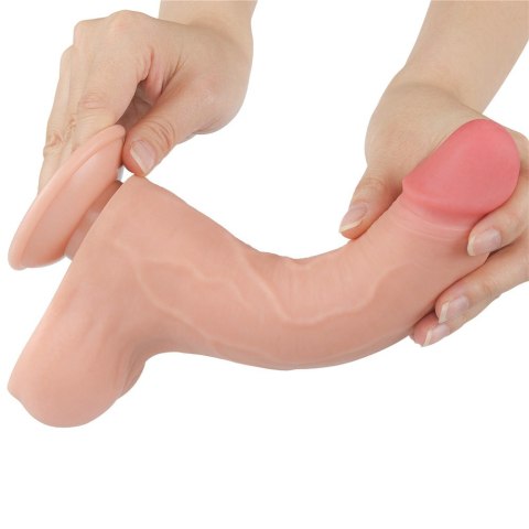 DILDO 8.5'' SLIDING SKIN DUAL LAYER DONG FLESH 24-0374 DILDO 8.5'' SLIDING SKIN DUAL LAYER DONG FLESH 24-0374