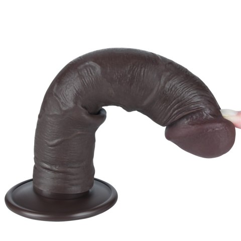 DILDO 8'' SLIDING SKIN DUAL LAYER DONG BLACK 24-0377 DILDO 8'' SLIDING SKIN DUAL LAYER DONG BLACK 24-0377