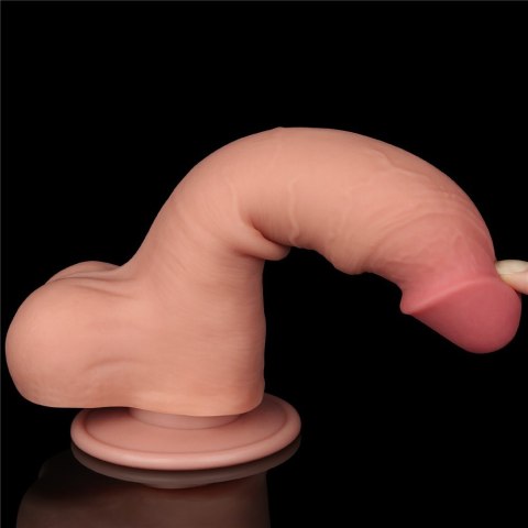 DILDO 8'' SLIDING SKIN DUAL LAYER DONG FLESH 24-0371 DILDO 8'' SLIDING SKIN DUAL LAYER DONG FLESH 24-0371