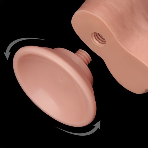 DILDO 8'' SLIDING SKIN DUAL LAYER DONG FLESH 24-0371 DILDO 8'' SLIDING SKIN DUAL LAYER DONG FLESH 24-0371