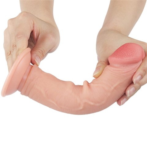 DILDO 8'' SLIDING SKIN DUAL LAYER DONG FLESH 24-0372