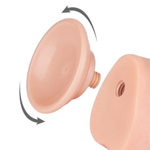 DILDO 9.5'' SLIDING SKIN DUAL LAYER DONG FLESH 24-0376