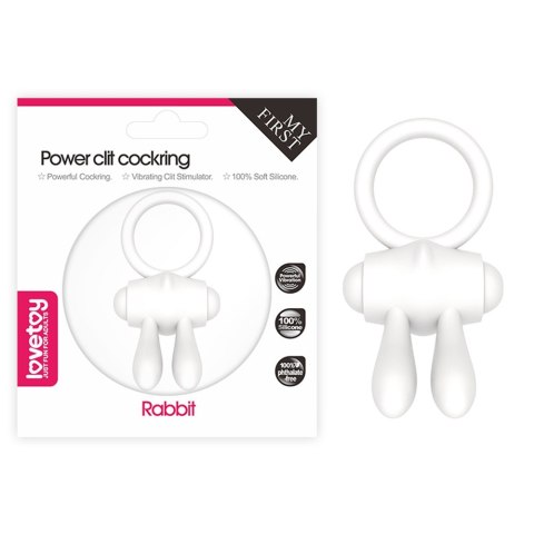 PIERŚCIEŃ POWER CLIT SILICONE COCKRING BIAŁY 24-0366 PIERŚCIEŃ POWER CLIT SILICONE COCKRING BIAŁY 24-0366