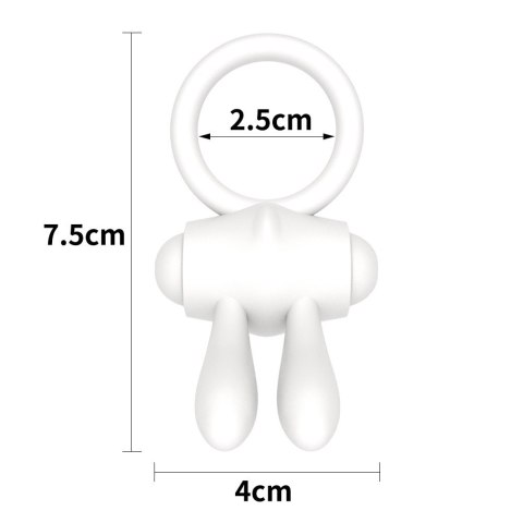 PIERŚCIEŃ POWER CLIT SILICONE COCKRING BIAŁY 24-0366 PIERŚCIEŃ POWER CLIT SILICONE COCKRING BIAŁY 24-0366