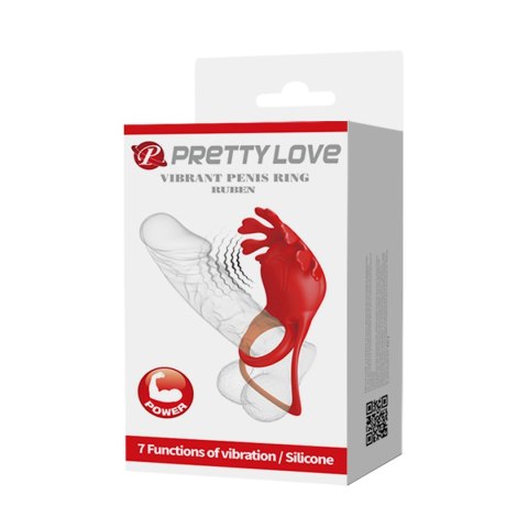 PIERŚCIEŃ PRETTY LOVE VIBRANT PENIS RING 05-1414 PIERŚCIEŃ PRETTY LOVE VIBRANT PENIS RING 05-1414