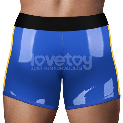 CHIC STRAP-ON SHORTS (28 - 31 CALI W PASIE) NIEBIESKI 24-0400 CHIC STRAP-ON SHORTS (28 - 31 CALI W PASIE) NIEBIESKI 24-0400