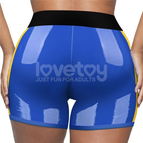 CHIC STRAP-ON SHORTS (28 - 31 CALI W PASIE) NIEBIESKI 24-0400 CHIC STRAP-ON SHORTS (28 - 31 CALI W PASIE) NIEBIESKI 24-0400