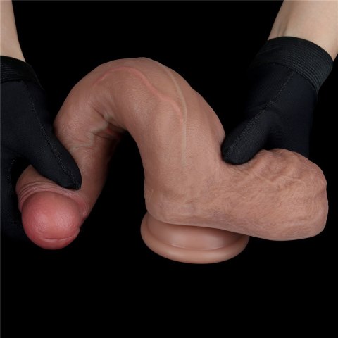 DILDO 8.5'' DUAL LAYERED SILICONE COCK 24-0516 DILDO 8.5'' DUAL LAYERED SILICONE COCK 24-0516