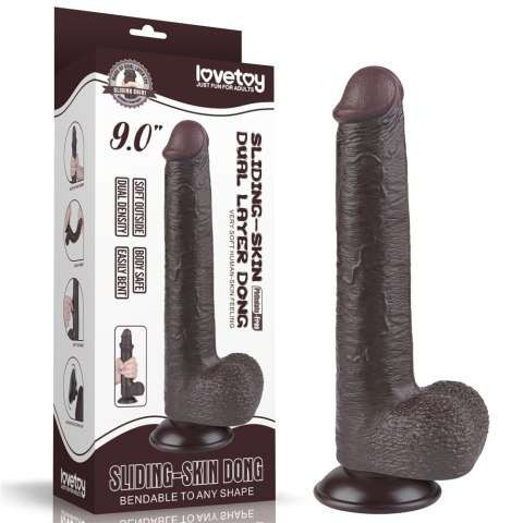 DONG 9'' SLIDING SKIN DUAL LAYER 24-0514 LOVETOY DONG 9'' SLIDING SKIN DUAL LAYER 24-0514 LOVETOY