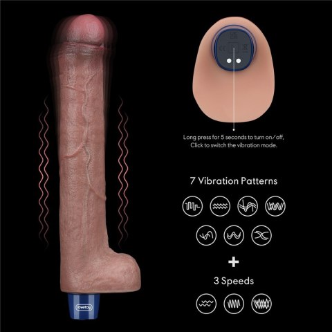 WIBRATOR 10.5" REAL SOFTEE VIBRATING DILDO 24-0398 WIBRATOR 10.5" REAL SOFTEE VIBRATING DILDO 24-0398