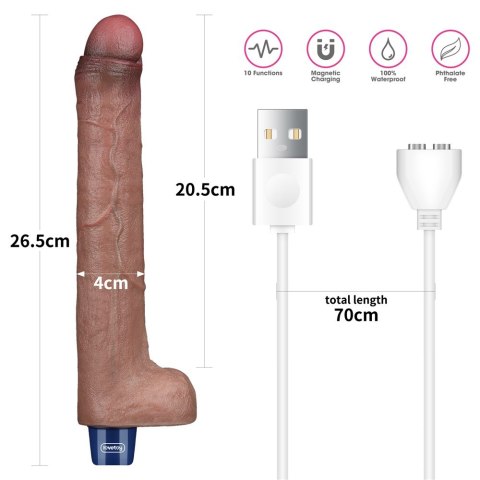 WIBRATOR 10.5" REAL SOFTEE VIBRATING DILDO 24-0398 WIBRATOR 10.5" REAL SOFTEE VIBRATING DILDO 24-0398