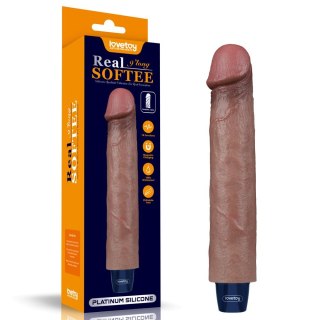 WIBRATOR 9" REAL SOFTEE VIBRATING DILDO 24-0391