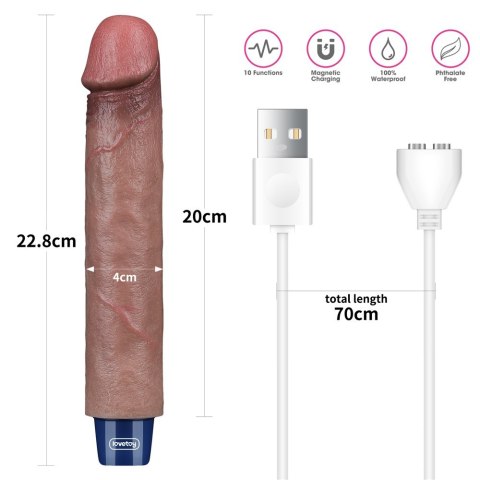 WIBRATOR 9" REAL SOFTEE VIBRATING DILDO 24-0391 WIBRATOR 9" REAL SOFTEE VIBRATING DILDO 24-0391