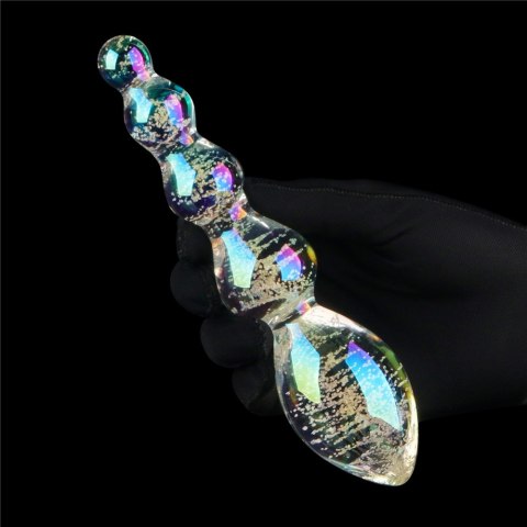 DILDO GLOW-IN-THE-DARK TWILIGHT GLEAM GLASS 24-0447 DILDO GLOW-IN-THE-DARK TWILIGHT GLEAM GLASS 24-0447