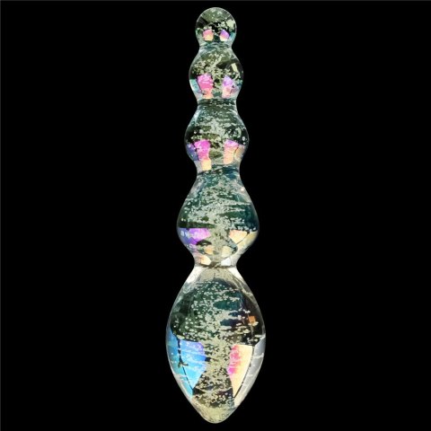 DILDO GLOW-IN-THE-DARK TWILIGHT GLEAM GLASS 24-0447 DILDO GLOW-IN-THE-DARK TWILIGHT GLEAM GLASS 24-0447