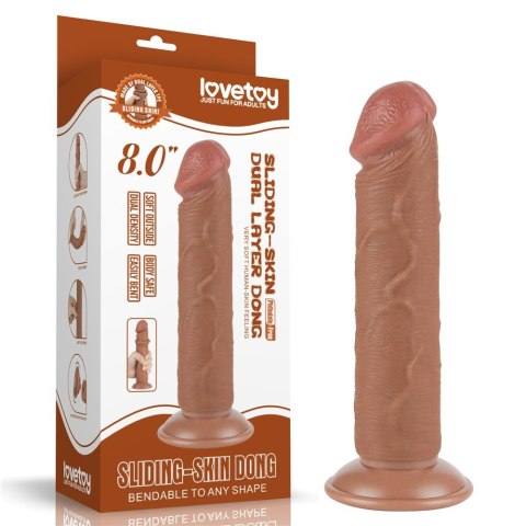 DONG 8'' SLIDING SKIN DUAL LAYER 24-0512 DONG 8'' SLIDING SKIN DUAL LAYER 24-0512