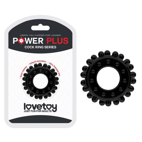 PIERŚCIEŃ POWER PLUS COCKRING CZARNY 24-0486 PIERŚCIEŃ POWER PLUS COCKRING CZARNY 24-0486