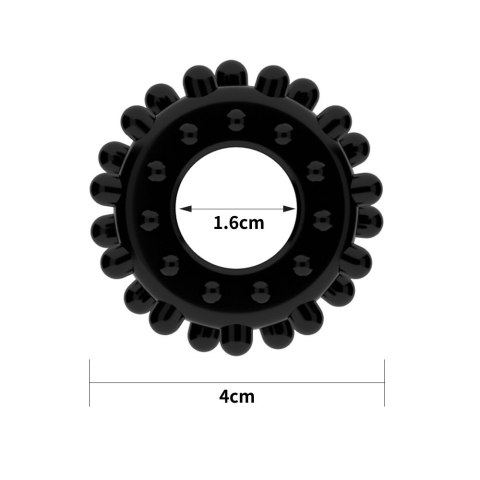 PIERŚCIEŃ POWER PLUS COCKRING CZARNY 24-0486 PIERŚCIEŃ POWER PLUS COCKRING CZARNY 24-0486