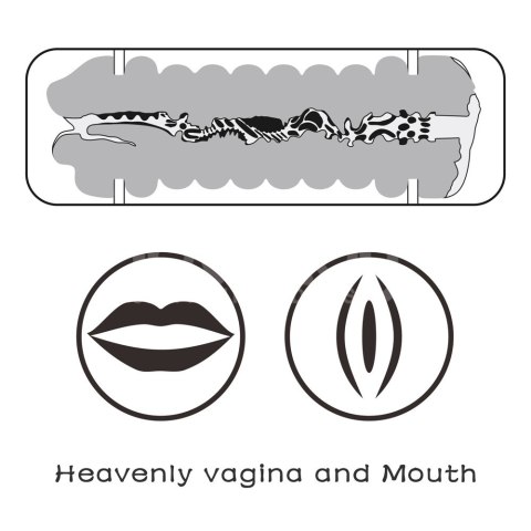 VIRGIN-SKIN BLOWOUT DOUBLE SIDE STROKER 24-0492