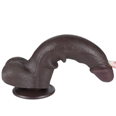 8.5'' SLIDING SKIN DUAL LAYER DONG BLACK 24-0549 8.5'' SLIDING SKIN DUAL LAYER DONG BLACK 24-0549