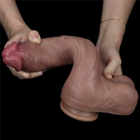 DILDO 10.5'' DUAL LAYERED PLATINUM SILICONE COCK 24-0233 DILDO 10.5'' DUAL LAYERED PLATINUM SILICONE COCK 24-0233
