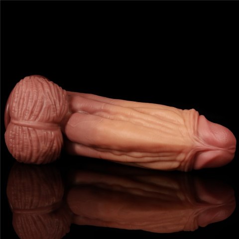 DILDO 10'' DUAL LAYERED PLATINUM SILICONE COCK 24-0144 DILDO 10'' DUAL LAYERED PLATINUM SILICONE COCK 24-0144