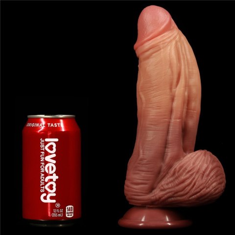 DILDO 10'' DUAL LAYERED PLATINUM SILICONE COCK 24-0144 DILDO 10'' DUAL LAYERED PLATINUM SILICONE COCK 24-0144