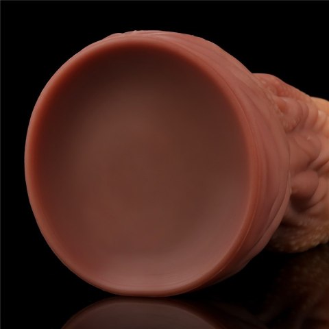 DILDO 10'' DUAL LAYERED PLATINUM SILICONE TONGUE 24-0228 DILDO 10'' DUAL LAYERED PLATINUM SILICONE TONGUE 24-0228