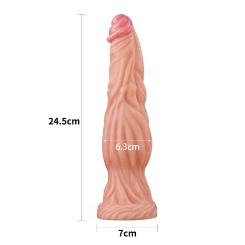 DILDO 9.5'' DUAL LAYERED PLATINUM SILICONE COCK - FLESH 24-0230 DILDO 9.5'' DUAL LAYERED PLATINUM SILICONE COCK - FLESH 24-0230